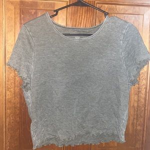 American Eagle ruffled crop top XL
